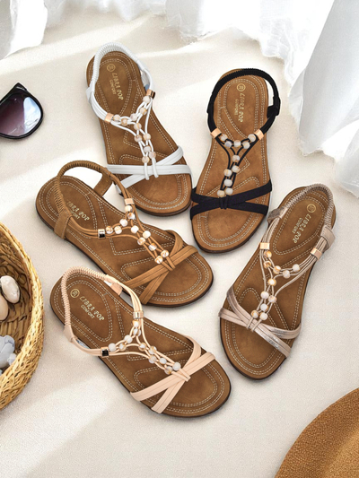 Royalfashion Women’s sandals with Imen embellishments