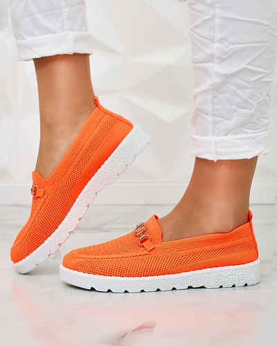 Royalfashion Naiste kangast mokassiinid kuldse kaunistusega Erticae