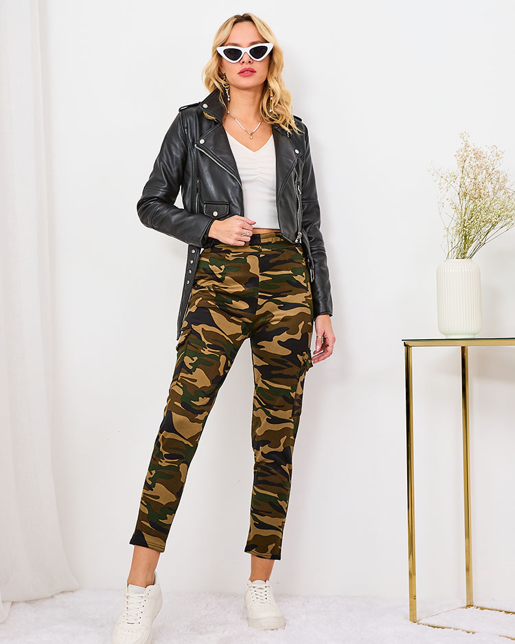 Royalfashion Green женские утепленные боевые брюки moro