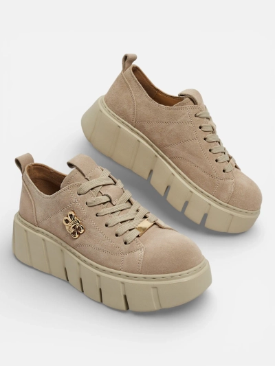 Women's Renos Natural Leather Sport Sneakers