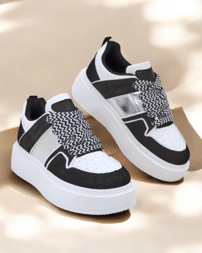 Royalfashion Women's platform sports sneakers Gevigos