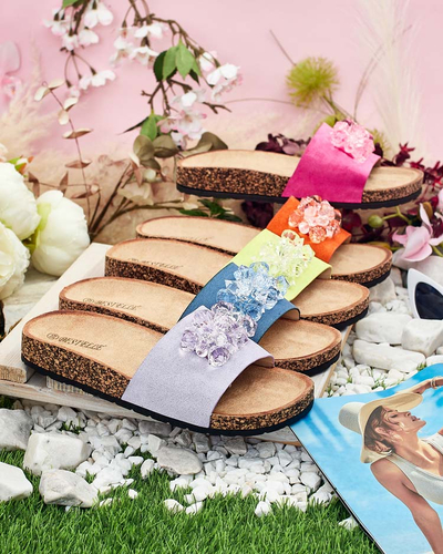 Royalfashion Naiste Villo rhinestone flip-flops