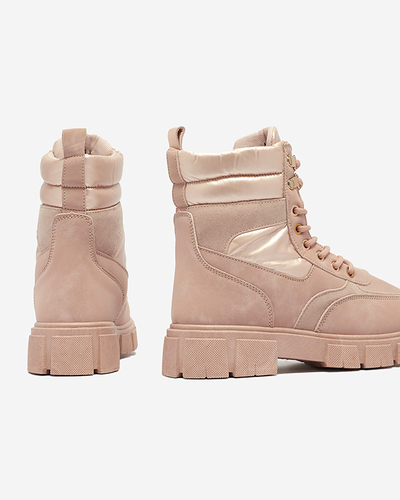 Bootsy Fuego Rosa – Стильные женские ботинки на плоском каблуке