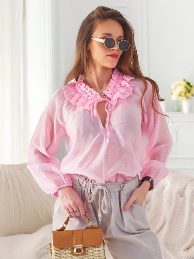 Royalfashion Läbipaistev Naiste Särk Dekoratiivse Kraega