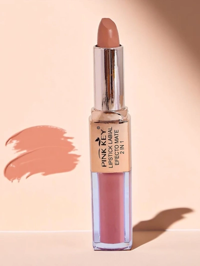 Matte lipstick in stick and liquid form 2-in-1 Peach Pie