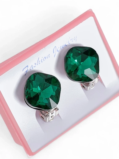 Royalfashion Naiste kristallidega klõpskõrvarõngad