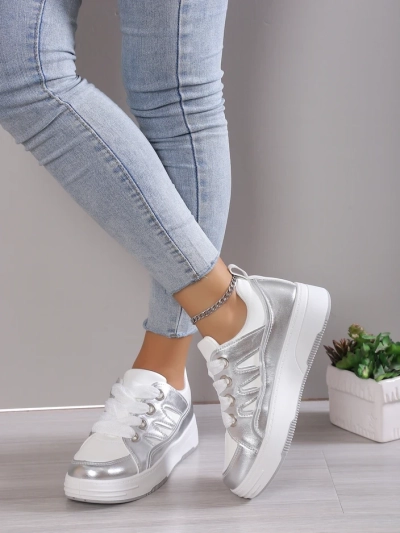 Royalfashion Women's sneakers with a thicker sole Assaqi