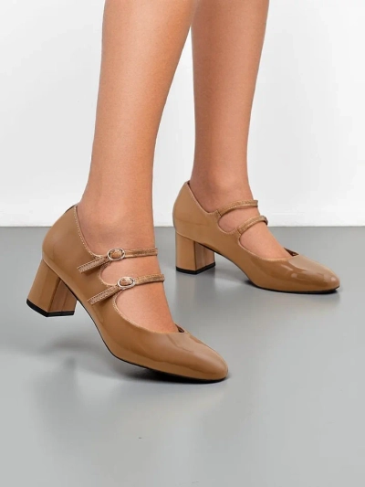 Royalfashion Патентованные женские туфли на каблуках с ремешками Ovigs