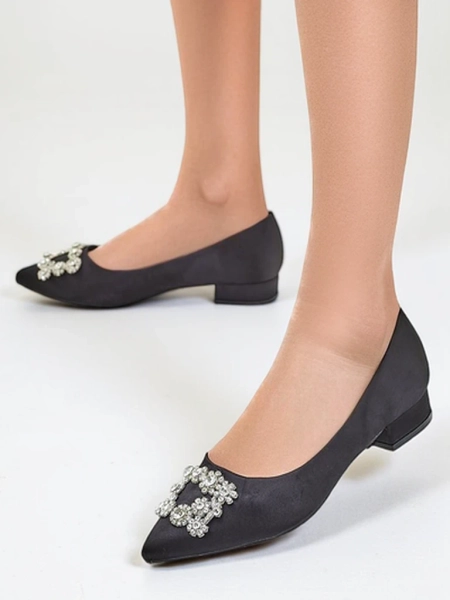 Royalfashion Naiste sarnaste satiiniballerinate kinnitusega Legant