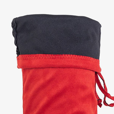 Red women's over-the-knee boots Elvina- Footwear