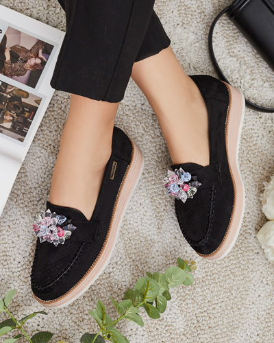 Royalfashion värviliste kividega mokassinad Restea