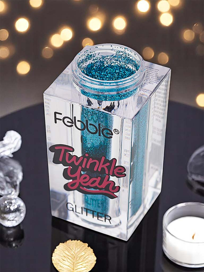 Twinkle Yeah Turquoise face and body glitter