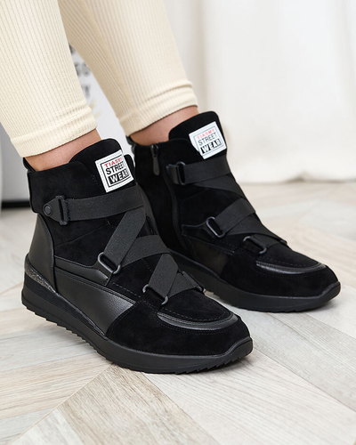 Royalfashion Black women's sports boots Sattari