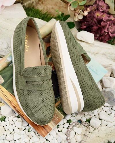 Royalfashion Женские мокасины на низком каблуке Sirn