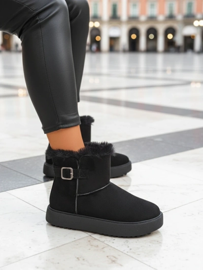 Royalfashion Women's Winter Crest Short Snow Boots