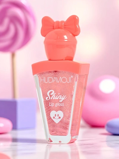 Блеск для губ с блестками, оттенок Персиковый