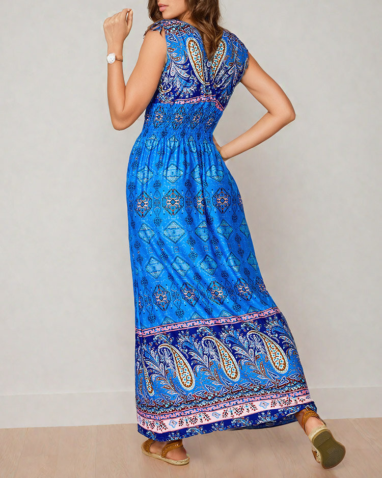 Royalfashion Naiste trükitud midi-kleit