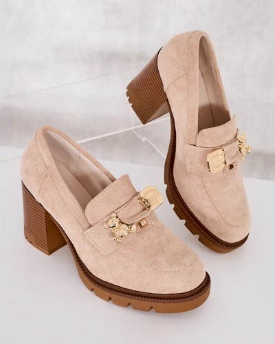 Royalfashion Women's high stiletto moccasins Nezii