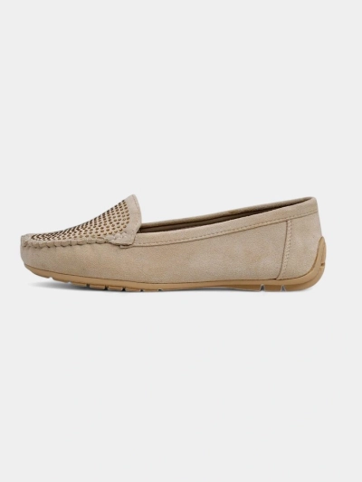 Royalfashion Women's moccasins with rhinestones Ezuess