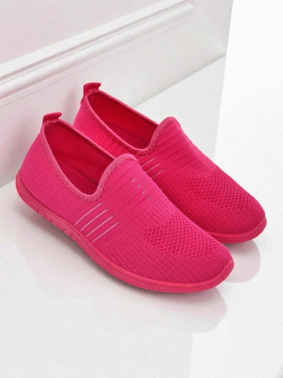 Women's Perseida moccasins comfortable orange fabric for spring and summer