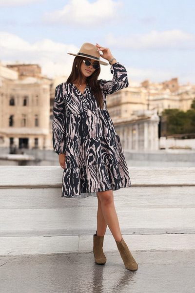 Royalfashion Naiste prinditud kleit