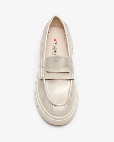 Gold naiste ökonahast mokasiinid Sepop- Footwear