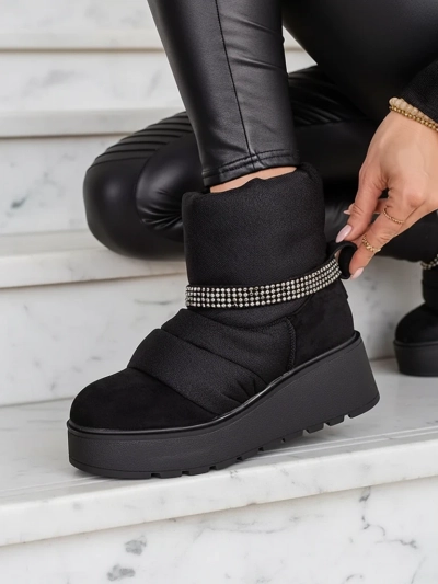 Royalfashion Women's wedge snow boots Renosi
