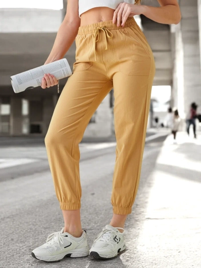 Pantaloni Elegante Dorico Camel - Moodsad Pikad Püksid