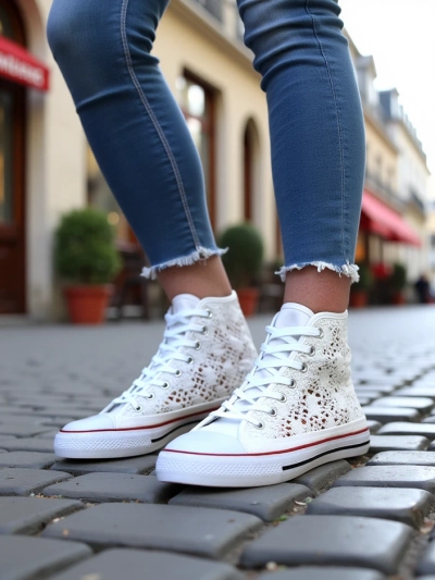 Royalfashion Women's perforated sneakers Limme