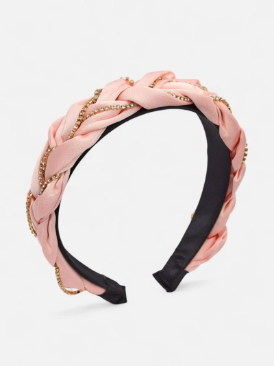 Royalfashion Braided Hairband with Cubic Zirconia