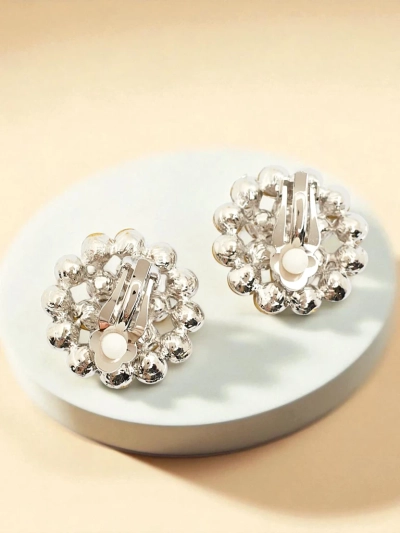 Royalfashion Women's clip-on earrings with cubic zirconia