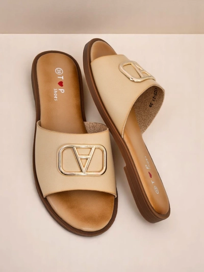 Royalfashion Women’s flat-soled Ohanna slippers