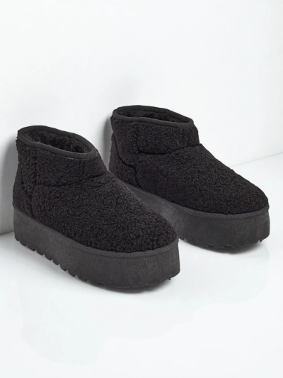 Lühikesed naiste kasukalaadsed saapad Marellin