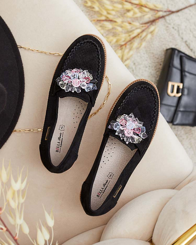 Royalfashion Мокасины с разноцветными камнями Restea