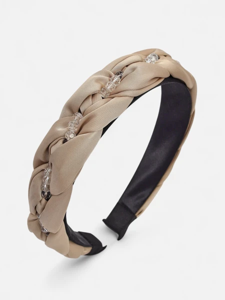 Royalfashion Hairband with braid and pearls