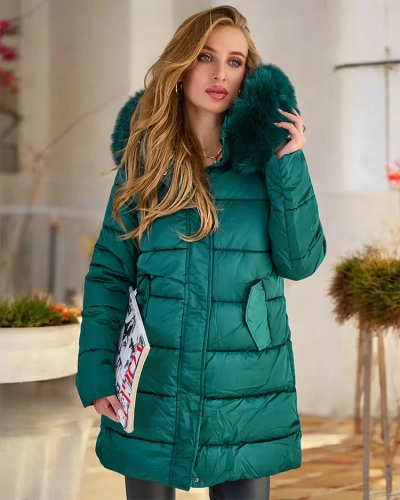 Royalfashion Naiste tikitud talvejope