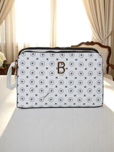 Royalfashion Small handbag made of eco leather with a Viva Linea print