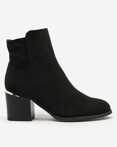Royalfashion Black women's low stiletto boots Traestra