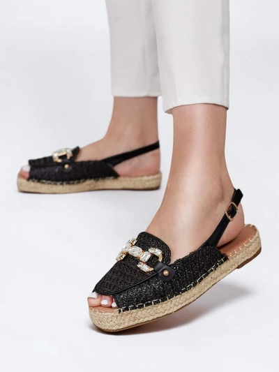 Royalfashion Naiste espadrillid lahtise varvaga