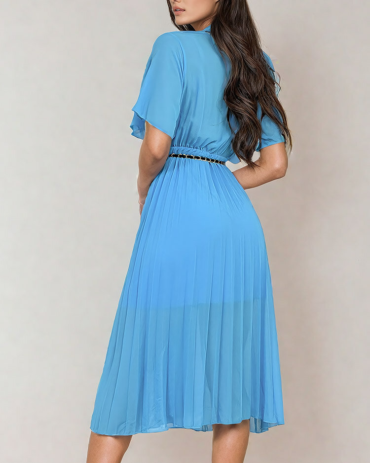 Royalfashion Naiste plisseeritud midi-kleit