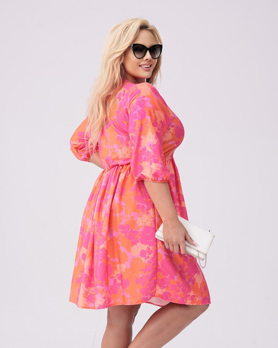 Royalfashion Naiste põlve pikkune kleit prindiga PLUS SIZE