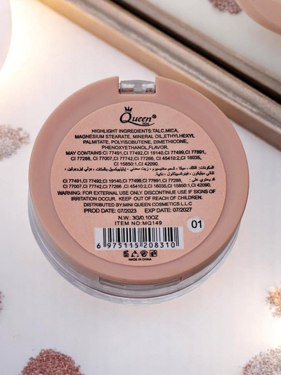 Queen Pressed Face Highlighter Pearl Glow