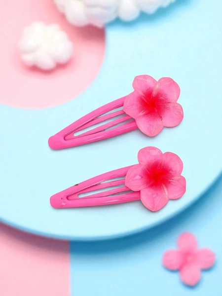 Florisia hair clips with flower
