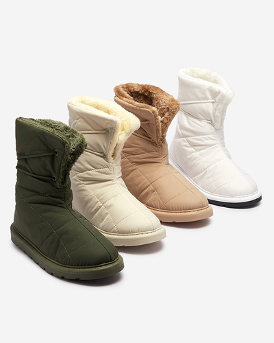 Light brown women's shoes a'la snow boots Amirfu- Footwear