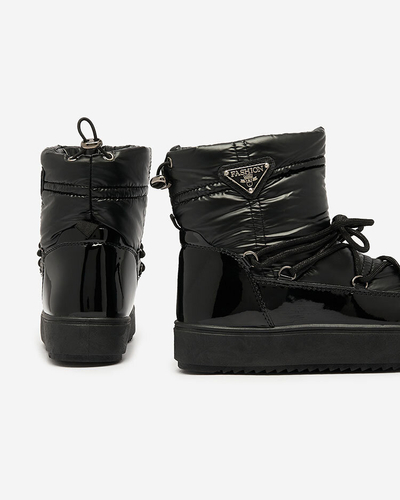 Royalfashion Women's slip-on boots a'la snow boots in black Nevsone
