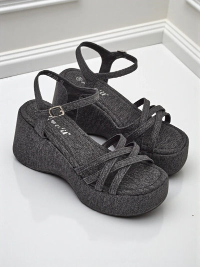 Royalfashion Women's Wedge Sandals Shadow Lift