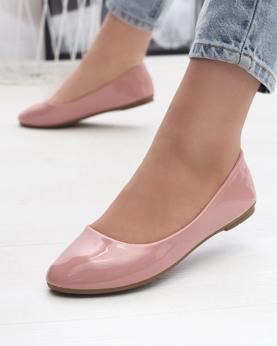 Pink Women's Lacquered Ballerinas Fama - Footwear
