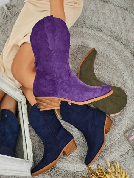 Naiste öko-seemisnahast kauboisaapad SpireHush