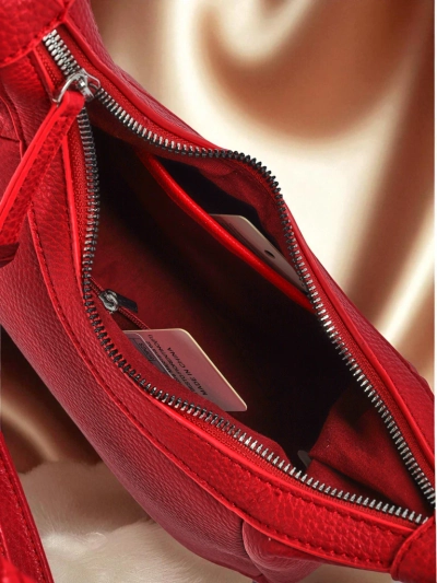 Royalfashion Väike naiste öko-nahast käekott dekoratiivse rihmaga Lacquea