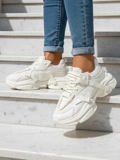 Royalfashion Women's platform sports sneakers Rensis